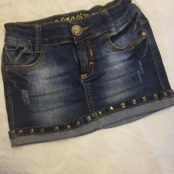 Armani Exchange studded toddler denim skirt toddler size 5 (D18) - Picture 3 of 7